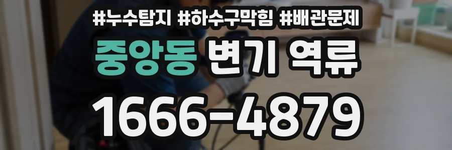 중앙동 변기 역류