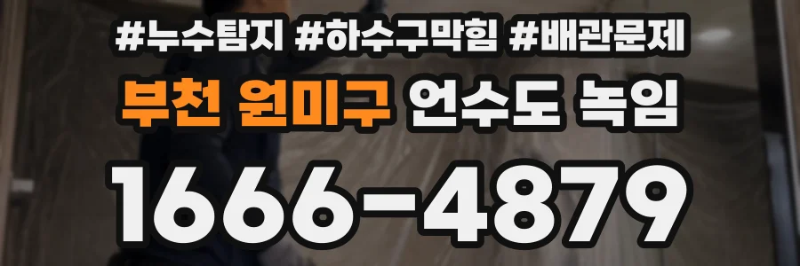 부천 원미구 언수도 녹임
