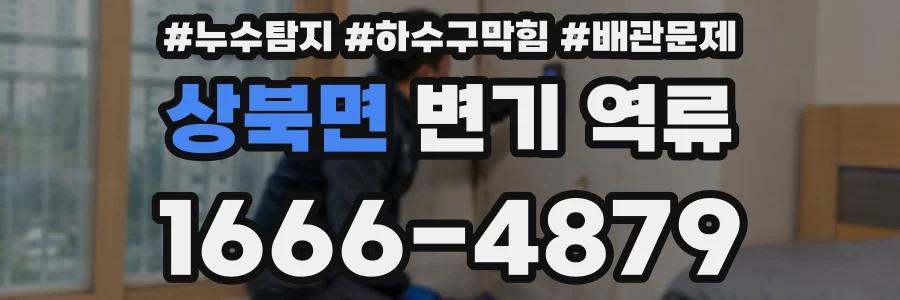 상북면 변기 역류