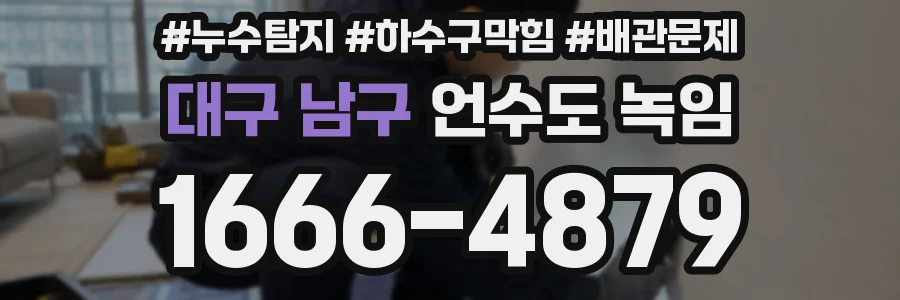 대구 남구 언수도 녹임