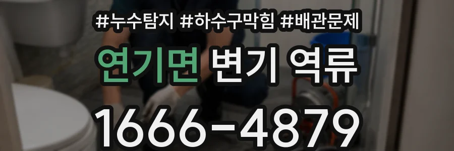 연기면 변기 역류