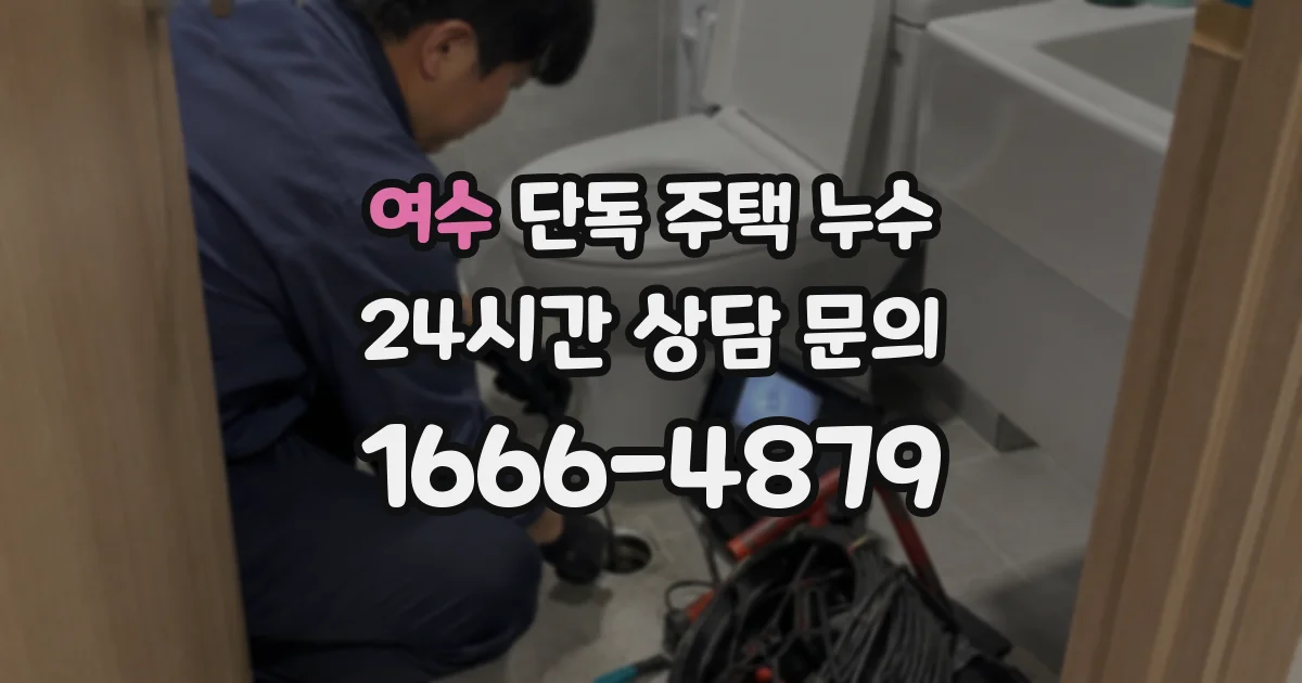 여수 단독 주택 누수