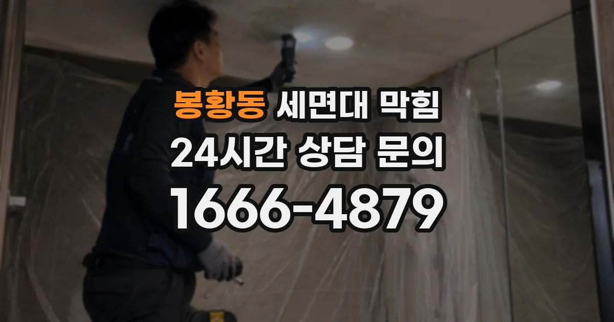 봉황동 세면대 막힘