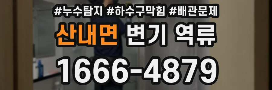 산내면 변기 역류