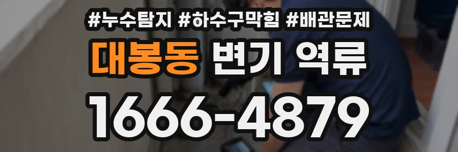 대봉동 변기 역류