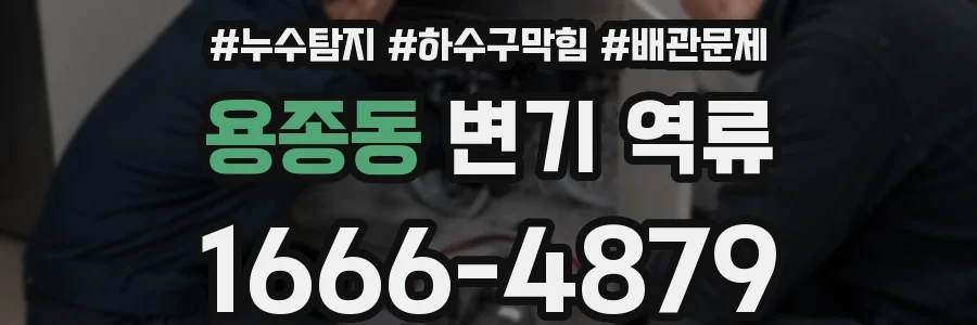 용종동 변기 역류