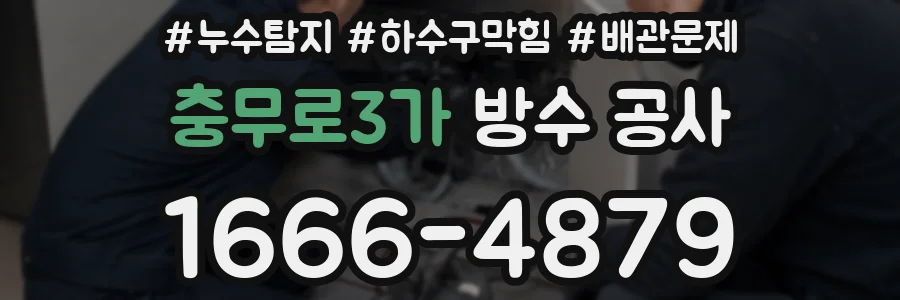 충무로3가 방수 공사