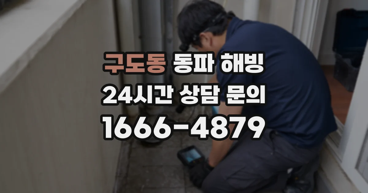 구도동 동파 해빙
