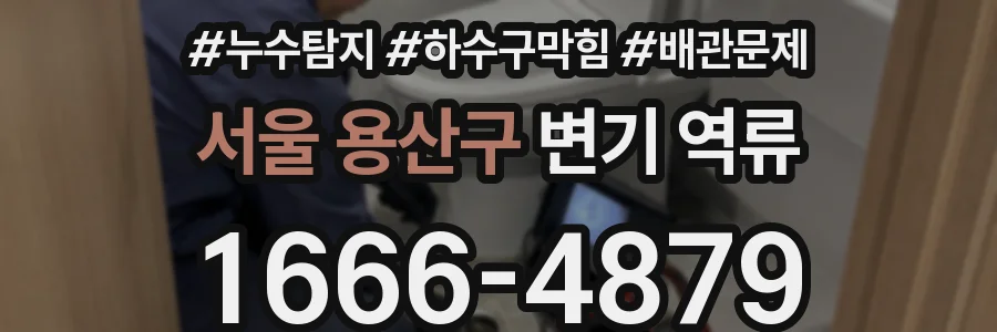 서울 용산구 변기 역류
