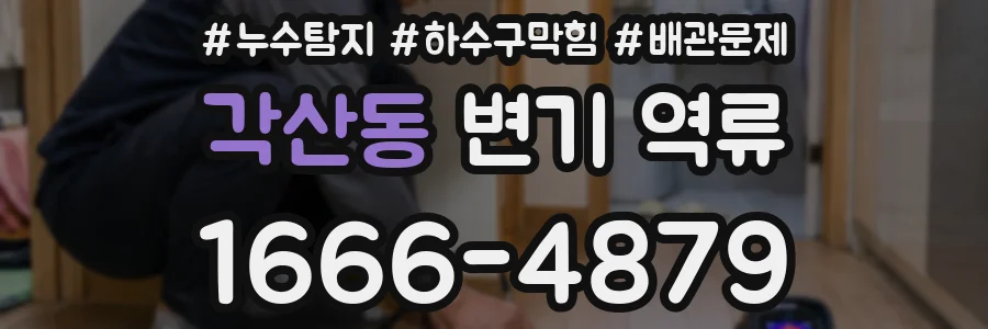 각산동 변기 역류