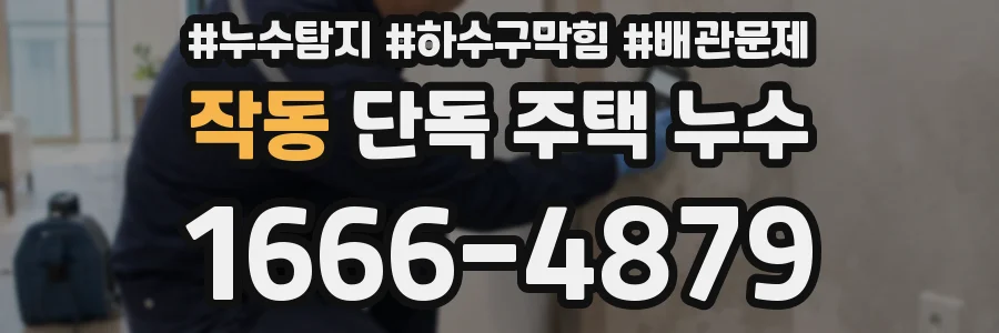 작동 단독 주택 누수