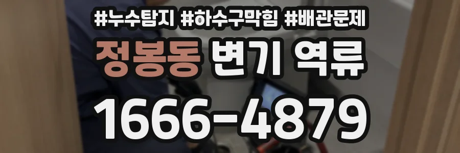 정봉동 변기 역류