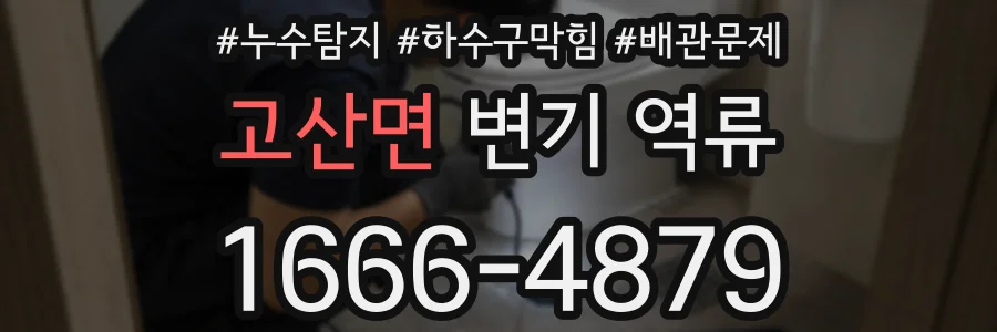 고산면 변기 역류