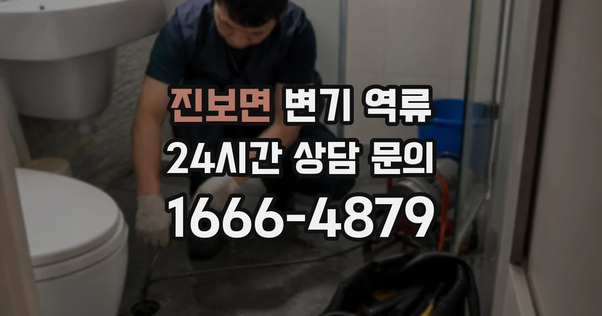 진보면 변기 역류