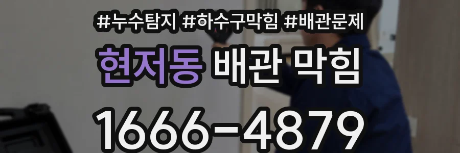 현저동 배관 막힘