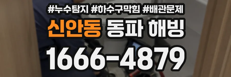 신안동 동파 해빙