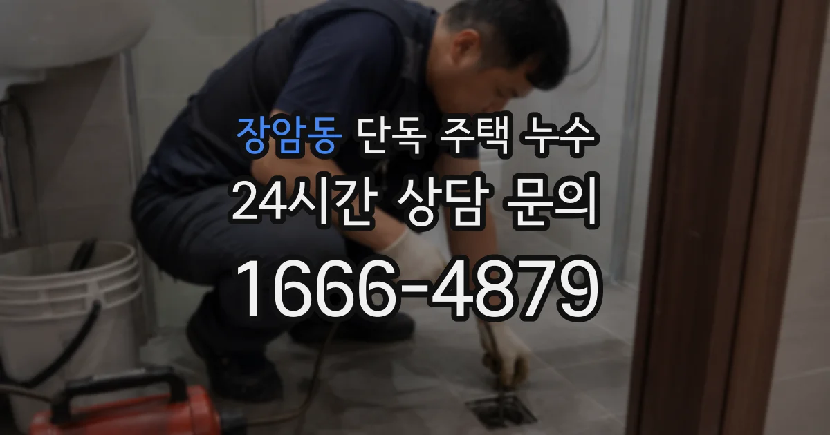 장암동 단독 주택 누수