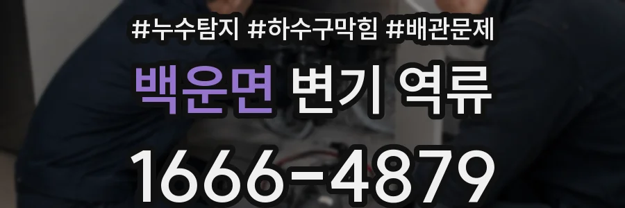백운면 변기 역류