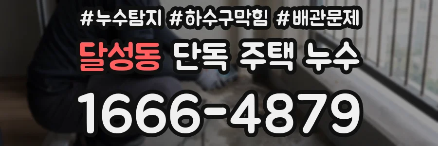 달성동 단독 주택 누수