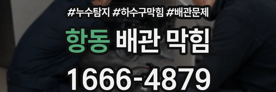 항동 배관 막힘
