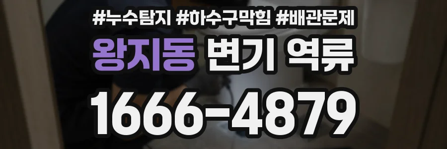 왕지동 변기 역류
