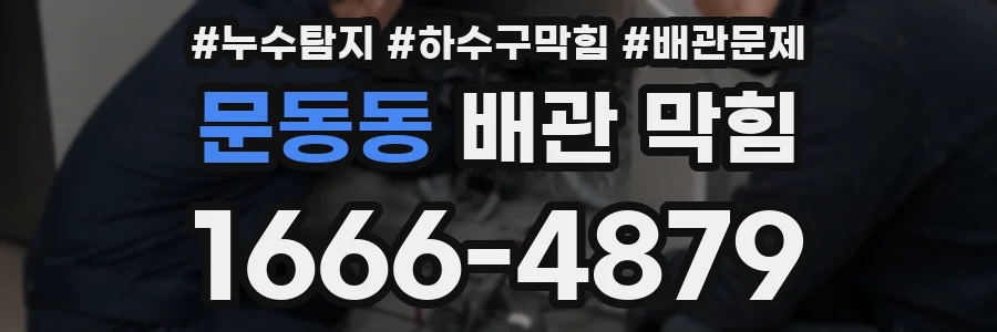 문동동 배관 막힘