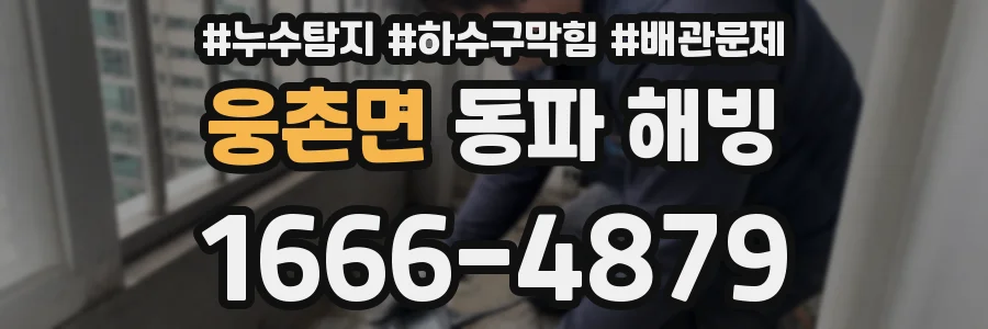 웅촌면 동파 해빙