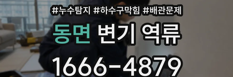 동면 변기 역류