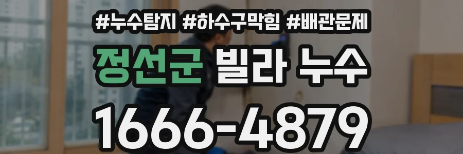 정선군 빌라 누수