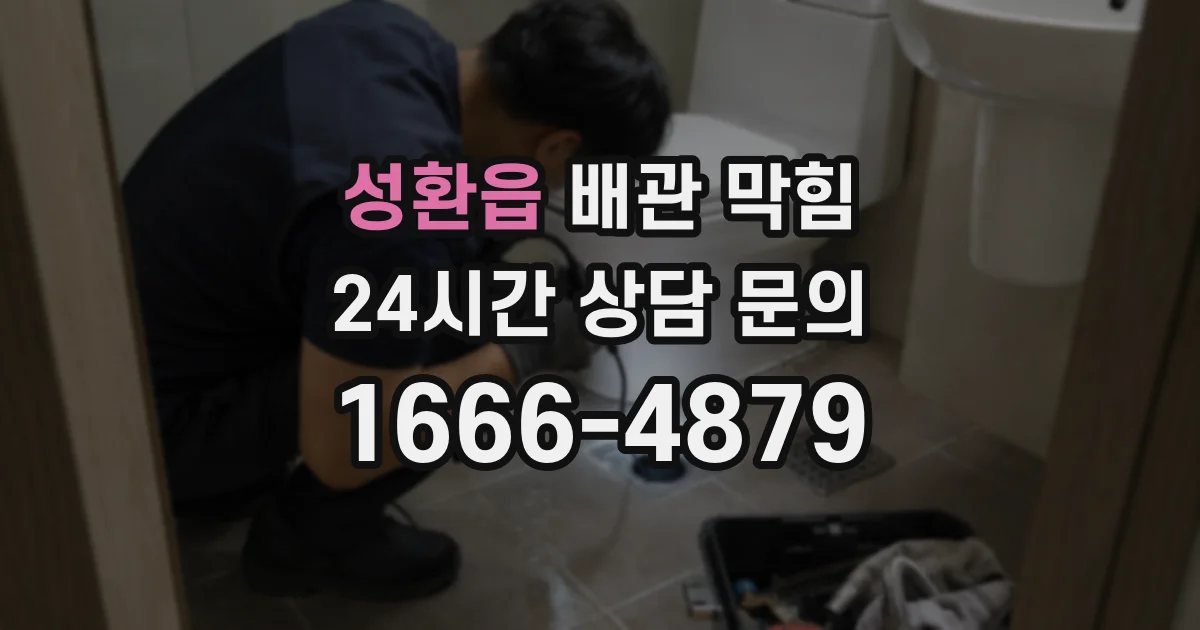 성환읍 배관 막힘