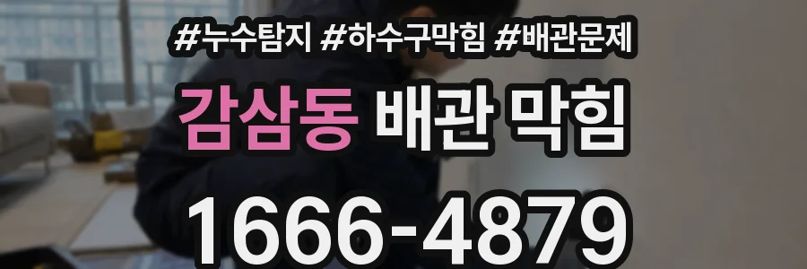 감삼동 배관 막힘
