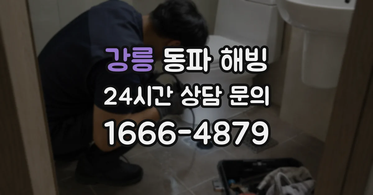 강릉 동파 해빙