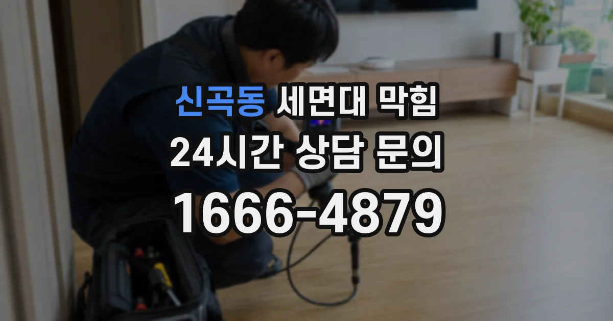 신곡동 세면대 막힘