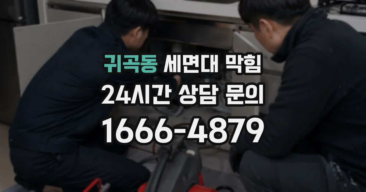 귀곡동 세면대 막힘