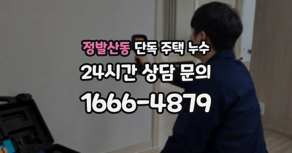 정발산동 단독 주택 누수