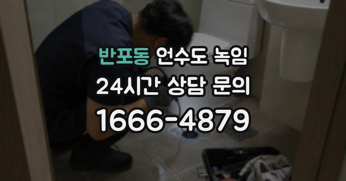 반포동 언수도 녹임