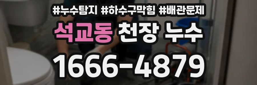 석교동 천장 누수
