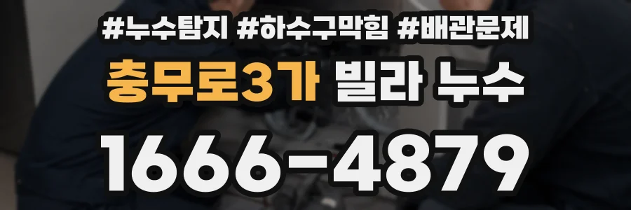 충무로3가 빌라 누수