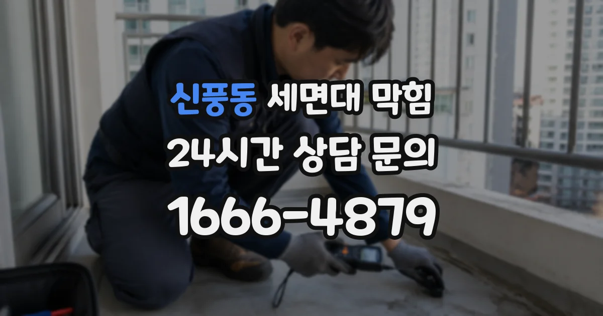 신풍동 세면대 막힘