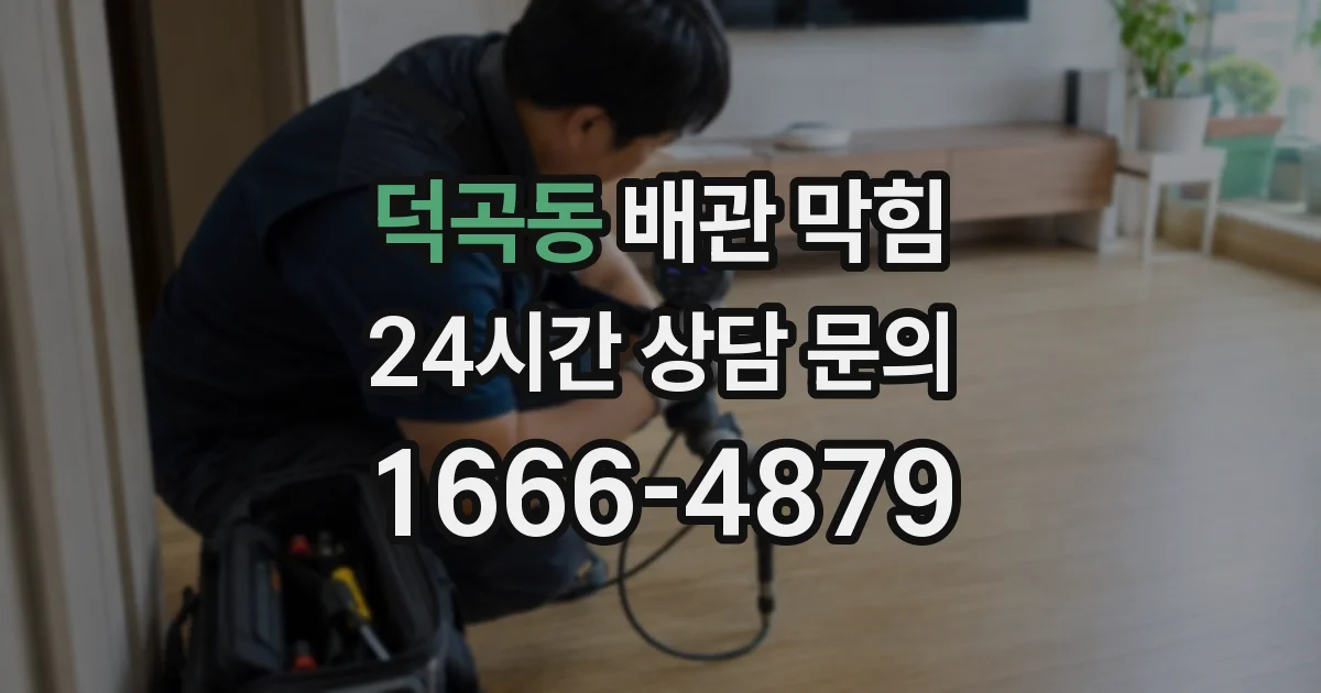 덕곡동 배관 막힘