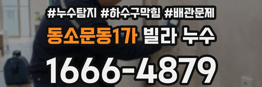 동소문동1가 빌라 누수