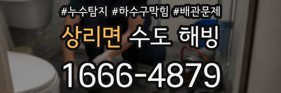 상리면 수도 해빙
