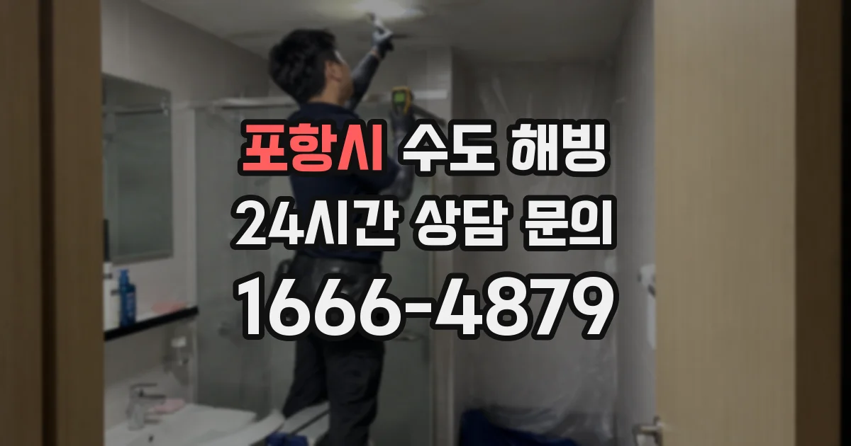 포항시 수도 해빙