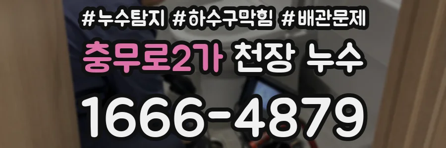 충무로2가 천장 누수