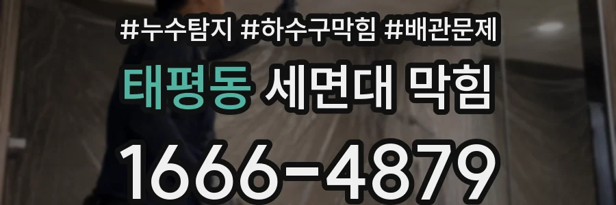 태평동 세면대 막힘