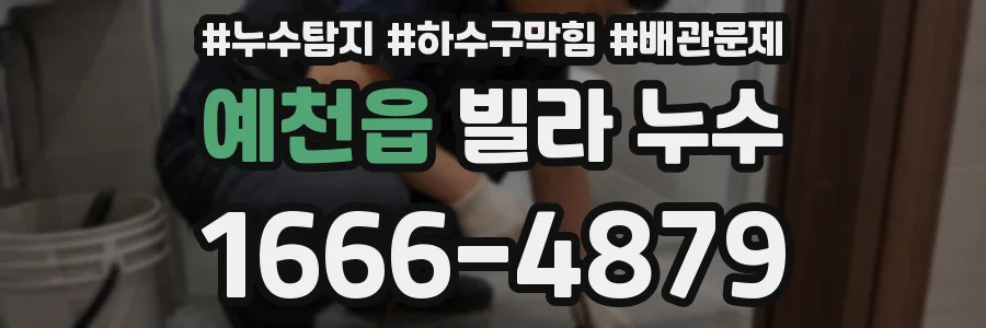 예천읍 빌라 누수