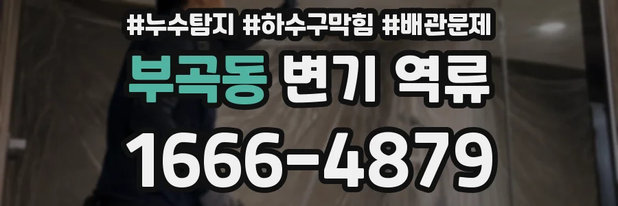 부곡동 변기 역류