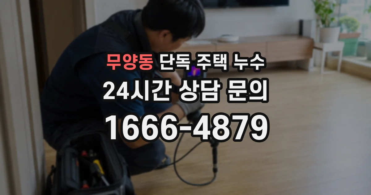 무양동 단독 주택 누수