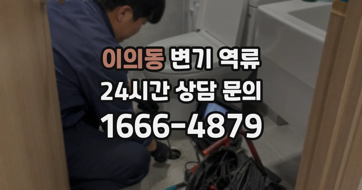 이의동 변기 역류