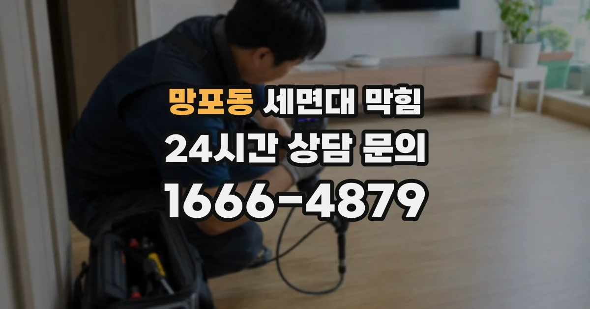 망포동 세면대 막힘